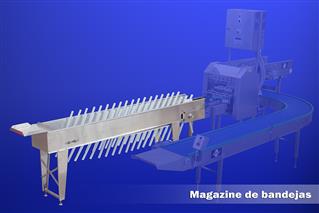 Magazine horizontal de bandejas